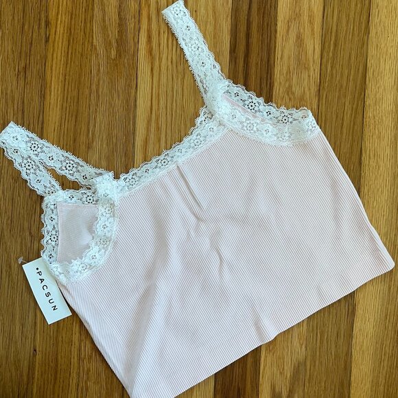 PacSun Pink Tank, Womens Size L - Picture 2 of 2